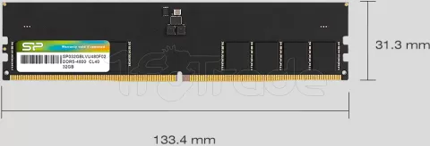 Photo de Barrette mémoire 16Go DIMM DDR5 Silicon Power 4800Mhz (Noir)