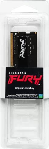 Photo de Barrette mémoire 8Go SODIMM DDR4 Kingston Fury Impact  2666Mhz (Noir)