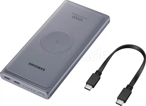 Photo de Batterie externe sans fil USB Samsung - 10000mAh 25W (Gris)