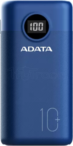 Photo de Batterie externe USB Adata P10000QCD - 10000mAh 22,5W (Bleu)