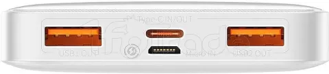 Photo de Batterie externe USB Baseus Bipow - 10000mAh 20W (Blanc)