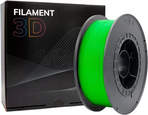 Photo de Bobine de Filament PLA 3D Vert fluo Ø1,75mm - 1kg