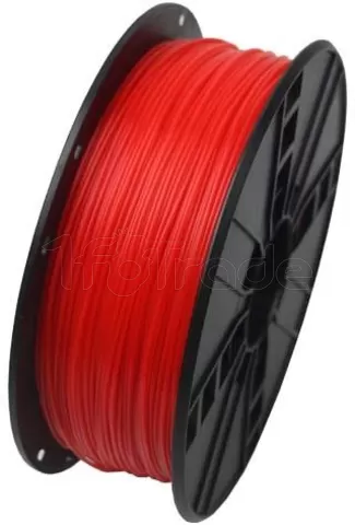 Photo de Bobine de Filament PLA Gembird Ø1,75mm - 1Kg (Rouge fluorescent)