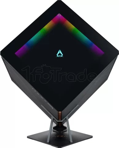 Photo de Boitier Cube ATX Azza Regis RGB avec panneaux vitrés (Noir)