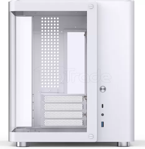 Photo de Boitier Cube Micro ATX Jonsbo TK-1 2.0 avec panneau vitré (Blanc)