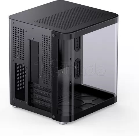 Photo de Boitier Cube Micro ATX Jonsbo TK-1 2.0 avec panneau vitré (Noir)