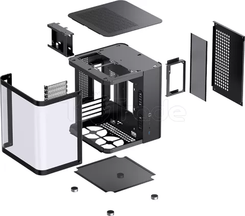 Photo de Boitier Cube Micro ATX Jonsbo TK-1 2.0 avec panneau vitré (Noir)