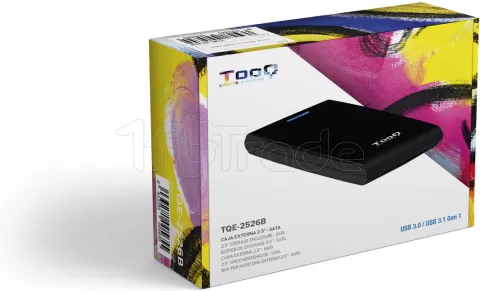 Photo de Boitier externe USB 3.1 TooQ TQE-2526 - S-ATA 2,5" (Noir)