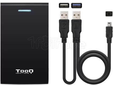 Photo de Boitier externe USB 3.1 TooQ TQE-2526 - S-ATA 2,5" (Noir)