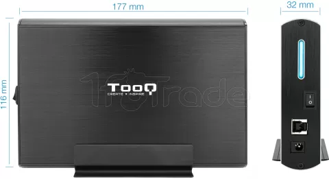 Photo de Boitier externe USB 3.1 TooQ TQE-3530 - S-ATA 3,5" (Noir)