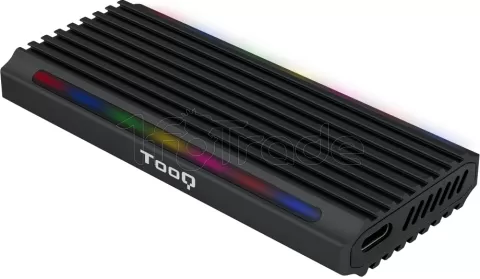 Photo de Boitier externe USB-C 3.2 Tooq Shinobi RGB - S-ATA/NVMe M.2 Type 2280 (Noir)