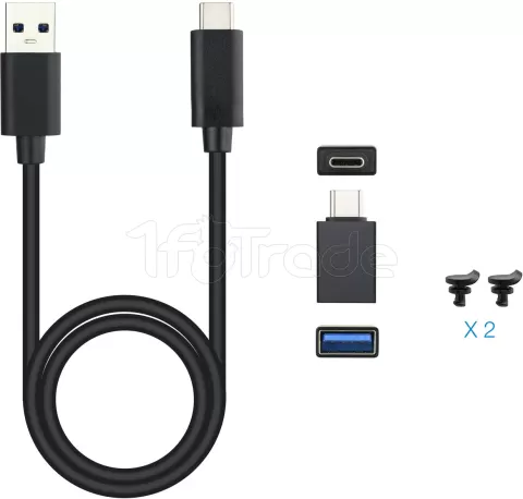 Photo de Boitier externe USB-C 3.2 Tooq TQE-2280 - NVMe M.2 Type 2280 (Noir)