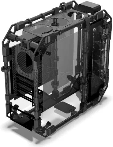 Photo de Boitier Grand Tour E-ATX Alphacool Apex Pro Skeleton avec panneaux vitrés (Noir)