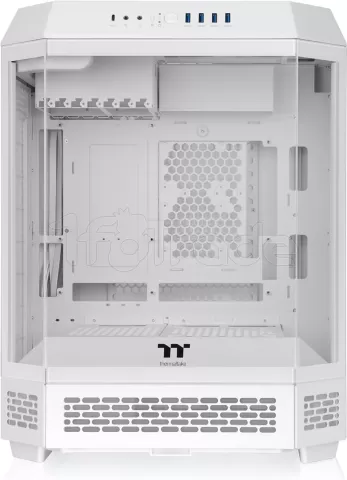 Photo de Boitier Grand Tour E-ATX Thermaltake The Tower 600 avec panneaux vitrés (Blanc)