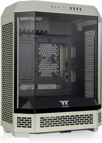 Photo de Boitier Grand Tour E-ATX Thermaltake The Tower 600 avec panneaux vitrés (Vert)