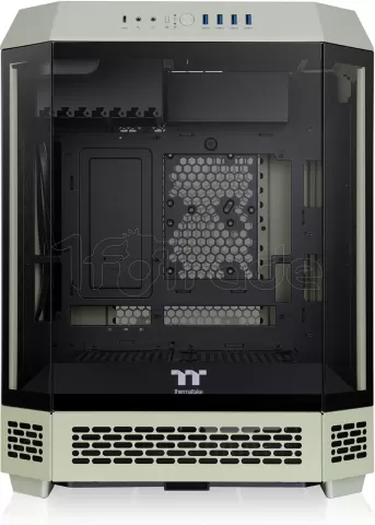 Photo de Boitier Grand Tour E-ATX Thermaltake The Tower 600 avec panneaux vitrés (Vert)