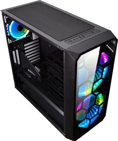 Photo de Boitier Grand-Tour E-ATX Xigmatek Zest RGB avec panneaux vitrés (Noir)