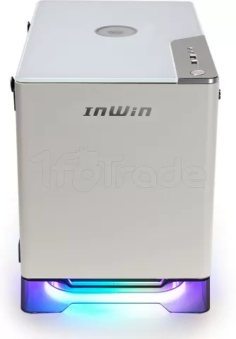 Photo de Boitier Mini ITX InWin A1 Plus RGB + alimentation 650W (Blanc)