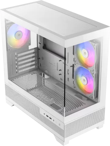 Photo de Boitier Mini Tour Micro-ATX Antec CX500M RGB avec panneaux vitrés (Blanc)