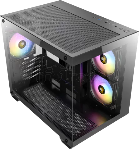 Photo de Boitier Mini Tour Micro-ATX Antec CX600M RGB avec panneaux vitrés (Noir)