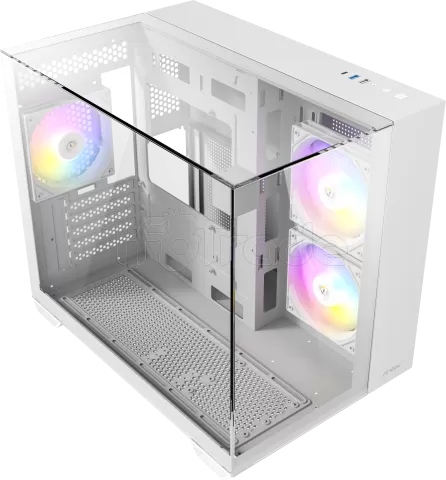 Photo de Boitier Mini Tour Micro-ATX Antec CX600M Trio RGB avec panneaux vitrés (Blanc)