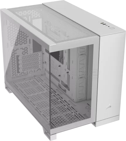 Photo de Boitier Mini Tour Micro ATX Corsair 2500X avec panneaux vitrés (Blanc)