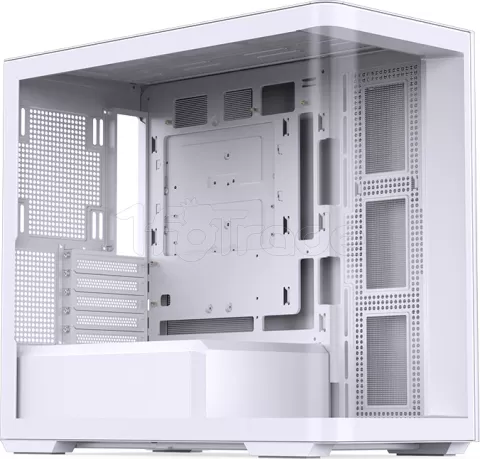 Photo de Boitier Mini Tour Micro-ATX Jonsbo D300 avec panneaux vitrés (Blanc)