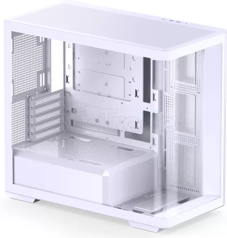 Photo de Boitier Mini Tour Micro-ATX Jonsbo D300 avec panneaux vitrés (Blanc)