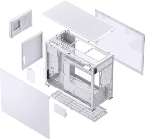 Photo de Boitier Mini Tour Micro ATX Jonsbo D31 Mesh avec panneau vitré (Blanc)