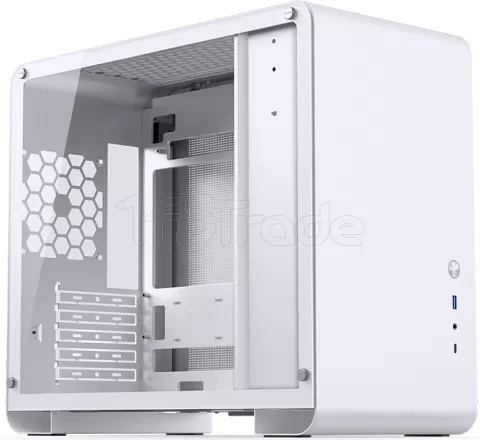 Photo de Boitier Mini Tour Micro-ATX Jonsbo U4 Mini avec panneau vitré (Blanc)