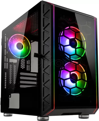 Photo de Boitier Mini Tour Micro ATX Kolink Citadel Glass SE RGB avec panneau vitré (Noir)