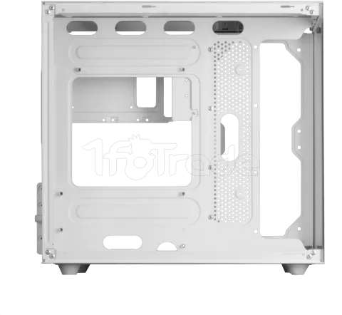 Photo de Boitier Mini Tour Micro ATX Mars Gaming MC-View avec panneaux vitrés (Blanc)