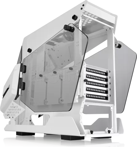 Photo de Boitier Mini Tour Micro ATX Thermaltake AH T200 avec panneau vitré (Blanc)