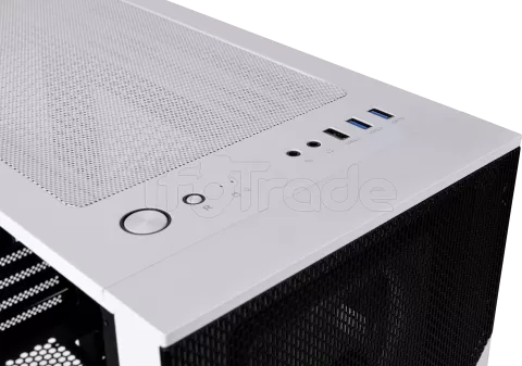 Photo de Boitier Mini Tour Micro ATX Thermaltake Divider 170 RGB (Blanc/Noir)