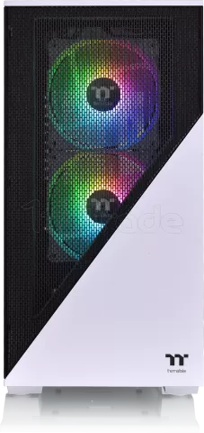 Photo de Boitier Mini Tour Micro ATX Thermaltake Divider 170 RGB (Blanc/Noir)