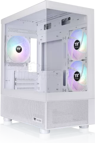 Photo de Boitier Mini Tour Micro ATX Thermaltake View 170 TG RGB avec panneau vitré (Blanc)