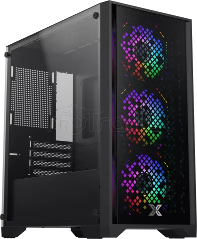 Photo de Boitier Mini Tour Micro ATX Xigmatek NYX II RGB avec panneaux vitrés (Noir)