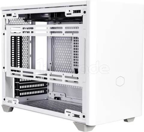 Photo de Boitier Mini Tour Mini ITX Cooler Master MasterBox NR200P avec panneau vitré/grille (Blanc)