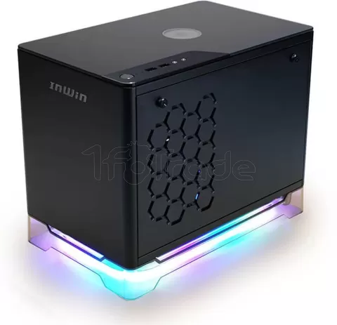 Photo de Boitier Mini Tour Mini ITX InWin A1 Plus RGB avec panneau vitré + Alimentation 650W (Noir)