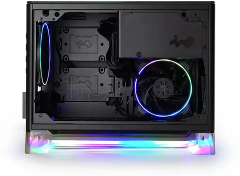 Photo de Boitier Mini Tour Mini ITX InWin A1 Plus RGB avec panneau vitré + Alimentation 650W (Noir)