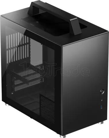 Photo de Boitier Mini Tour Mini ITX Jonsbo T8 Plus RGB avec panneau vitré (Noir)