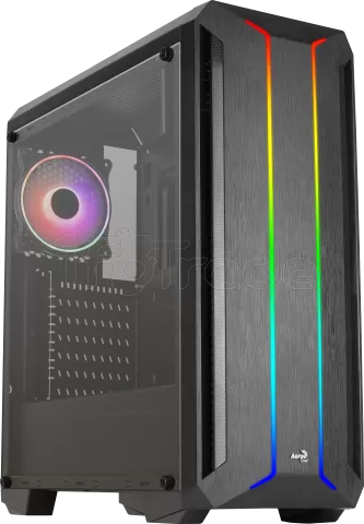 Photo de Boitier Moyen Tour ATX AeroCool Skyline v2 RGB avec panneau vitré (Noir)