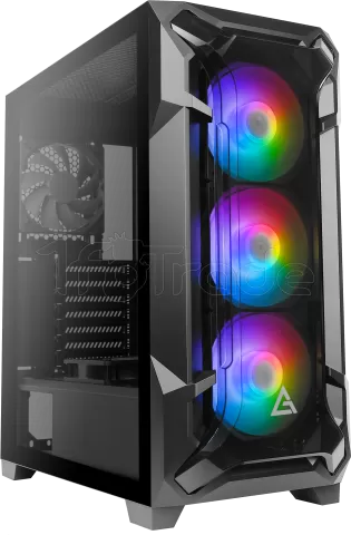 Photo de Boitier Moyen Tour ATX Antec Dark Fleet DF600 Flux RGB avec panneau vitré (Noir)