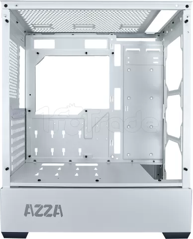 Photo de Boitier Moyen Tour ATX Azza Apollo RGB avec panneau vitré (Blanc/Orange)