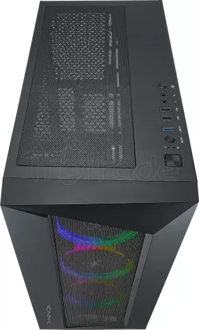 Photo de Boitier Moyen Tour ATX Azza Octane A RGB avec panneau vitré (Noir)