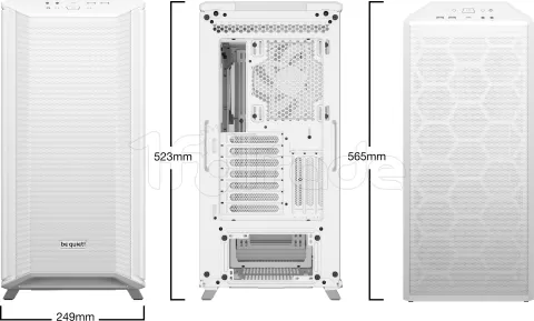 Photo de Boitier Moyen Tour ATX be quiet! Dark Base 701 RGB avec panneau vitré (Blanc)