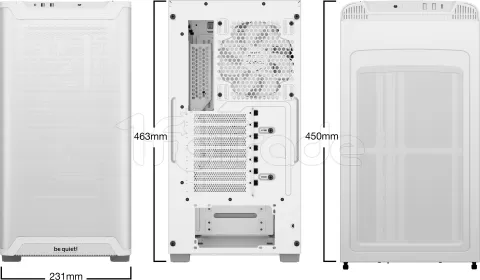 Photo de Boitier Moyen Tour ATX be quiet! Pure Base 501 AirFlow avec panneau vitré (Blanc)