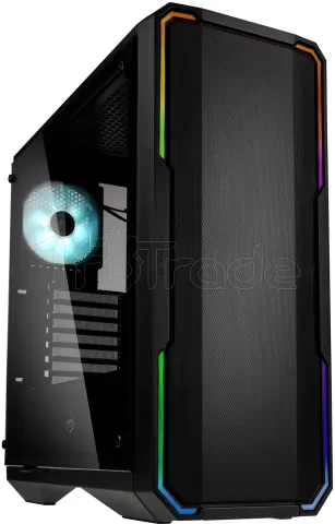 Photo de Boitier Moyen Tour ATX BitFenix Enso Mesh RGB avec panneau vitré (Noir)