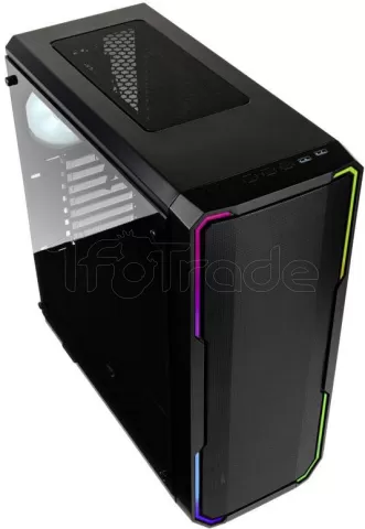 Photo de Boitier Moyen Tour ATX BitFenix Enso Mesh RGB avec panneau vitré (Noir)