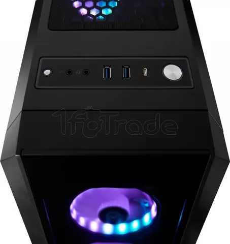 Photo de Boitier Moyen Tour ATX Chieftec Scorpion 3 RGB avec panneaux vitrés (Noir)